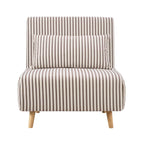 Seattle Single Click Clack Sofa Bed - Chocolate Stripe - DUSK