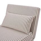 Seattle Single Click Clack Sofa Bed - Chocolate Stripe - DUSK