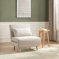 Seattle Single Click Clack Sofa Bed - Corduroy - Pebble - DUSK