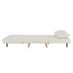Seattle Single Click Clack Sofa Bed - Cream Linen - DUSK