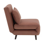 Seattle Single Click Clack Sofa Bed - Mauve - DUSK