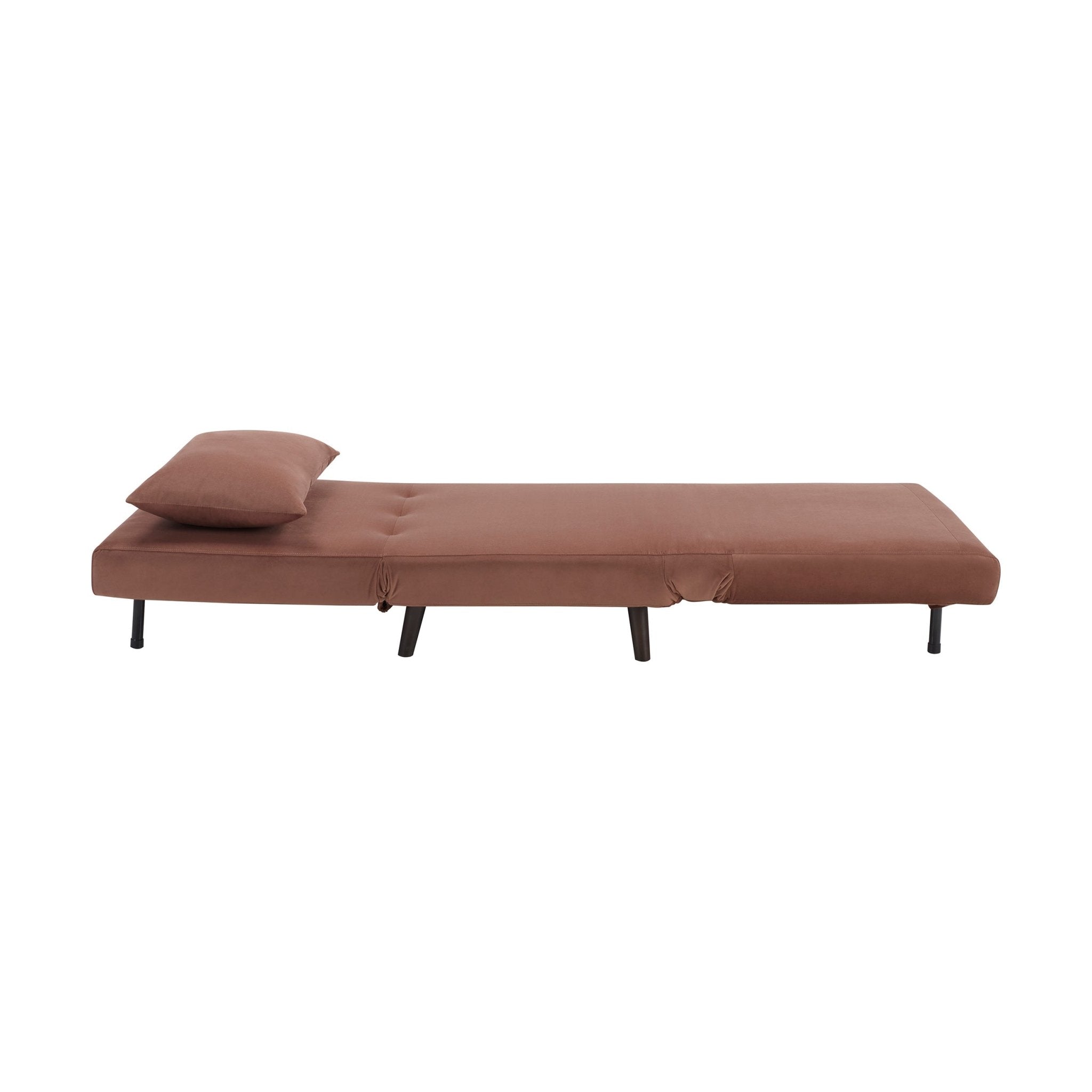 Seattle Single Click Clack Sofa Bed - Mauve - DUSK