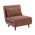 Seattle Single Click Clack Sofa Bed - Mauve - DUSK