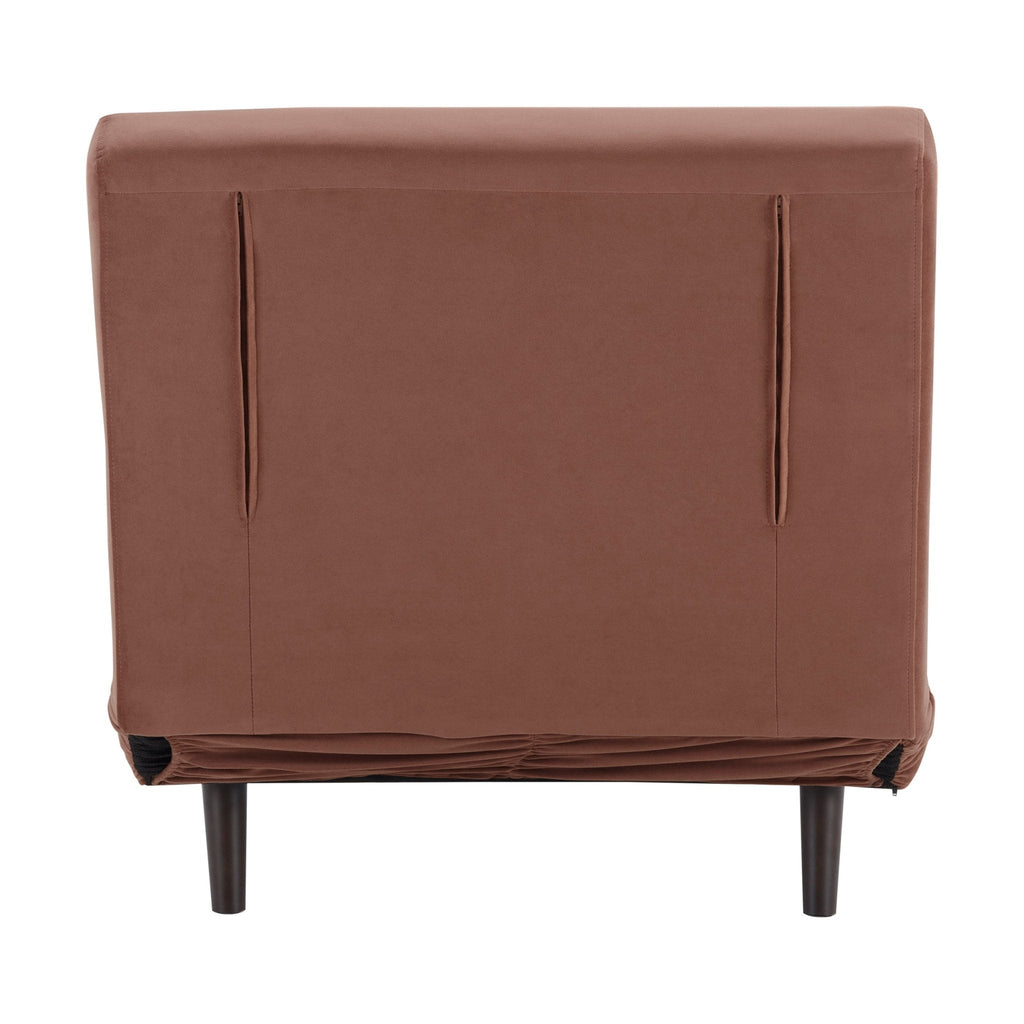 Seattle Single Click Clack Sofa Bed - Mauve - DUSK