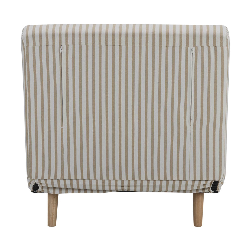 Seattle Single Click Clack Sofa Bed - Sand Stripe - DUSK