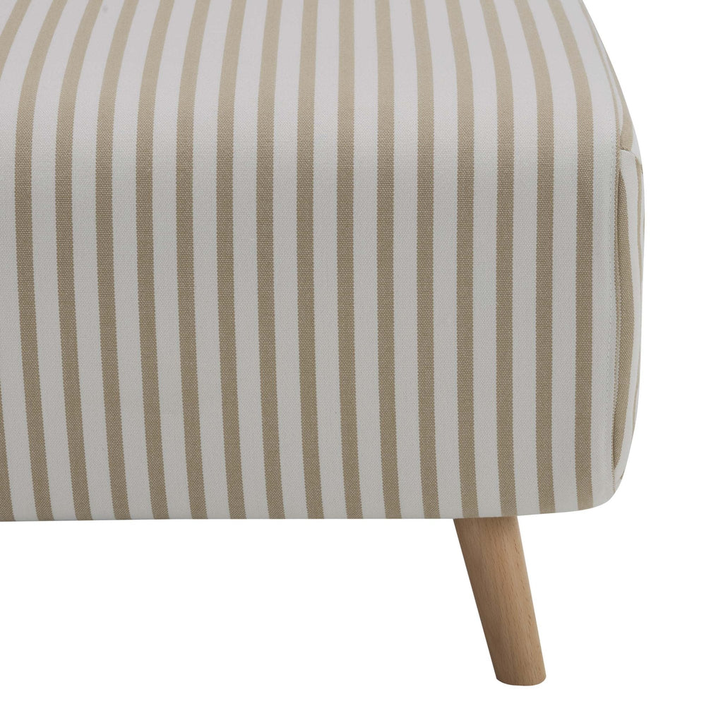 Seattle Single Click Clack Sofa Bed - Sand Stripe - DUSK