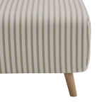 Seattle Single Click Clack Sofa Bed - Sand Stripe - DUSK