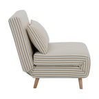 Seattle Single Click Clack Sofa Bed - Sand Stripe - DUSK