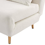Seattle Single Click Clack Sofa Bed - Teddy Cream - DUSK