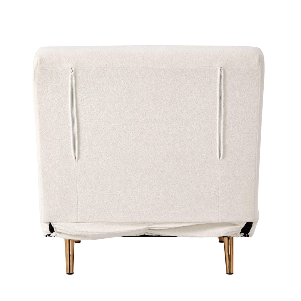 Seattle Single Click Clack Sofa Bed - Teddy Cream - DUSK