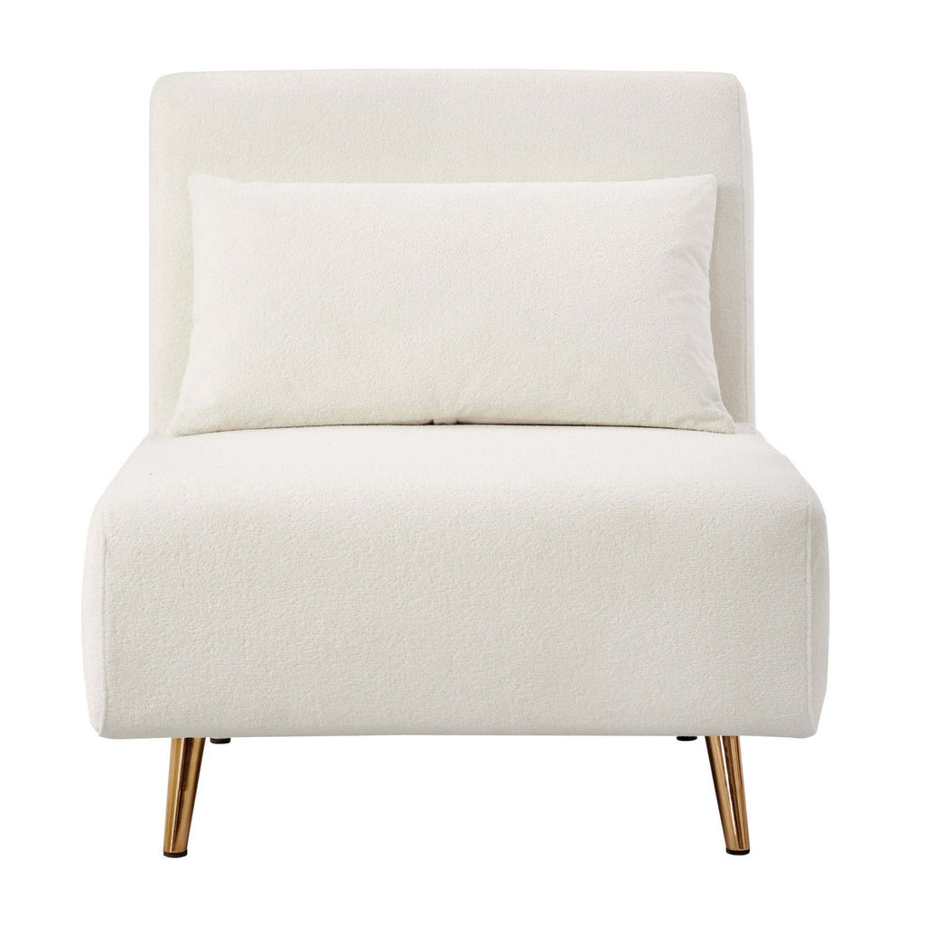 Seattle Single Click Clack Sofa Bed - Teddy Cream - DUSK