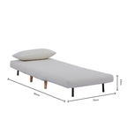 Seattle Single Click Clack Sofa Bed - Warm Natural - DUSK