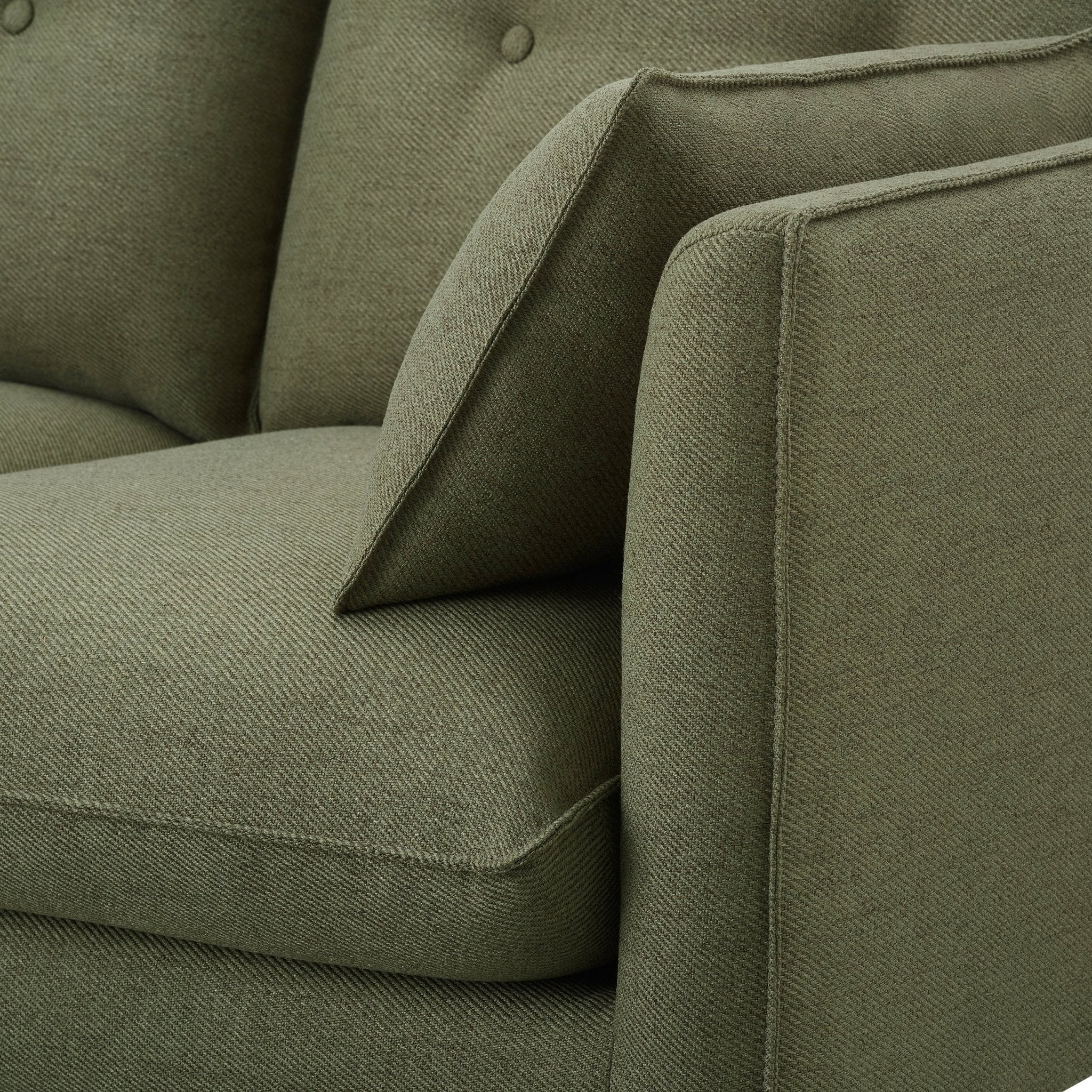 Shoreditch 2 Seater Sofa - Woven Green - DUSK