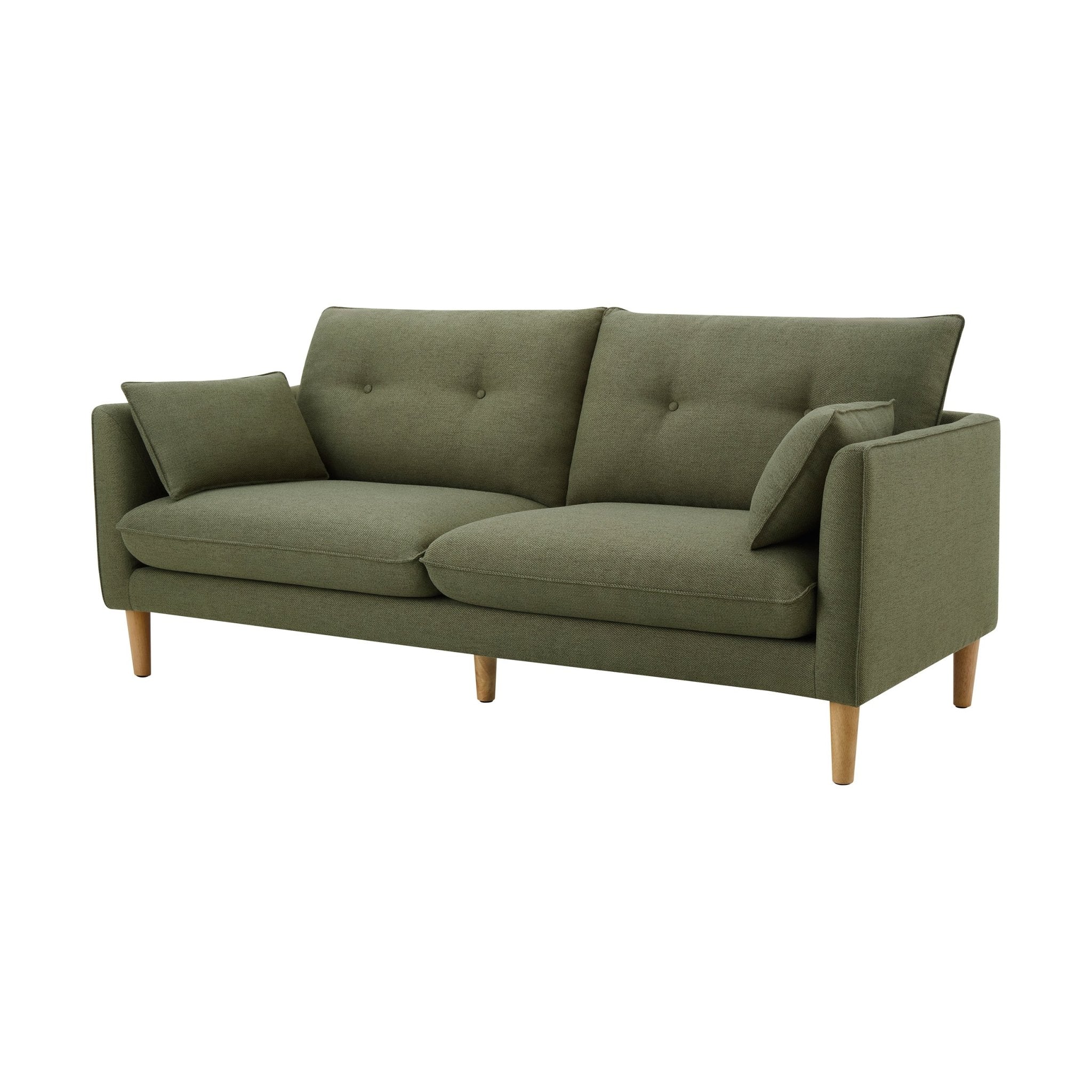 Shoreditch 3 Seater Sofa - Woven Green - DUSK