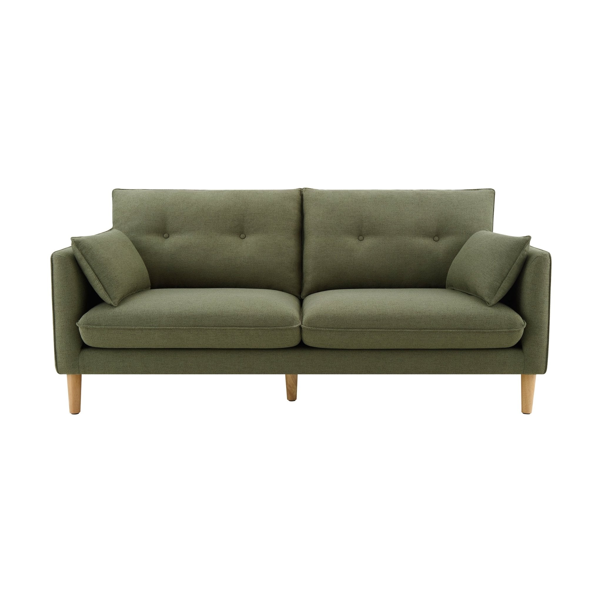Shoreditch 3 Seater Sofa - Woven Green - DUSK