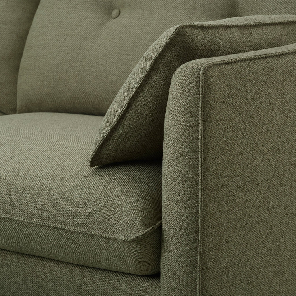 Shoreditch 3 Seater Sofa - Woven Green - DUSK