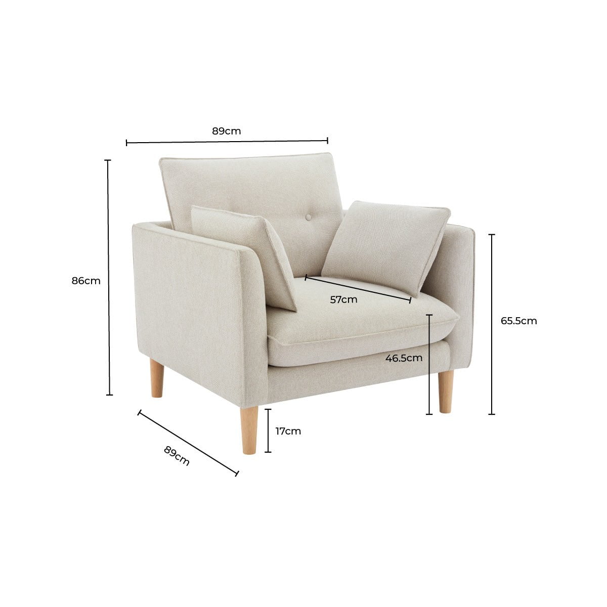 Shoreditch Armchair - Natural - DUSK