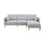 Shoreditch Right Hand Chaise Sofa - Light Grey - DUSK