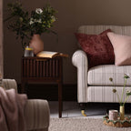 Sicily 2 Seater Sofa - Stripe - DUSK