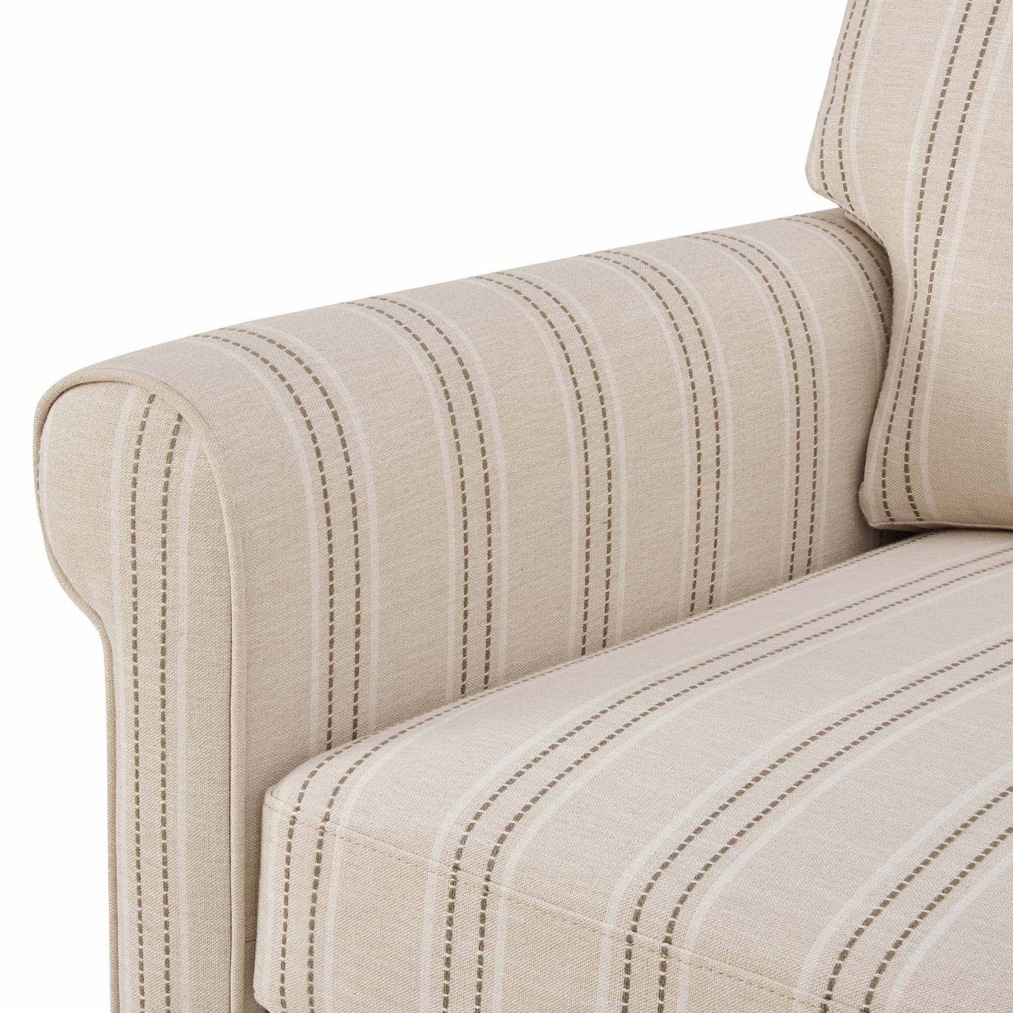 Sicily 2 Seater Sofa - Stripe - DUSK