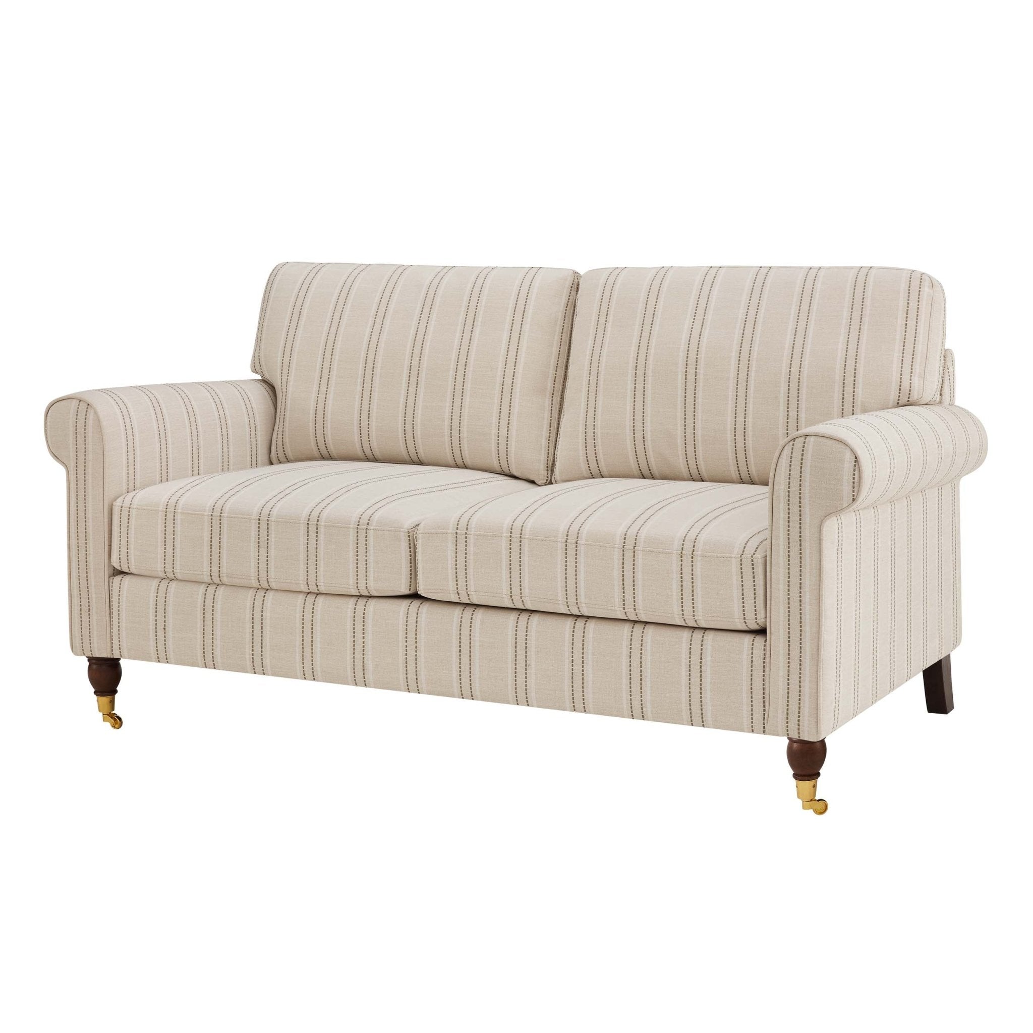 Sicily 2 Seater Sofa - Stripe - DUSK