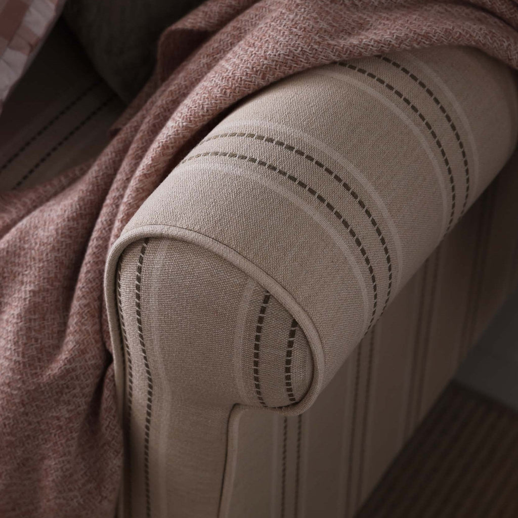 Sicily 2 Seater Sofa - Stripe - DUSK