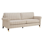 Sicily 3 Seater Sofa - Stripe - DUSK