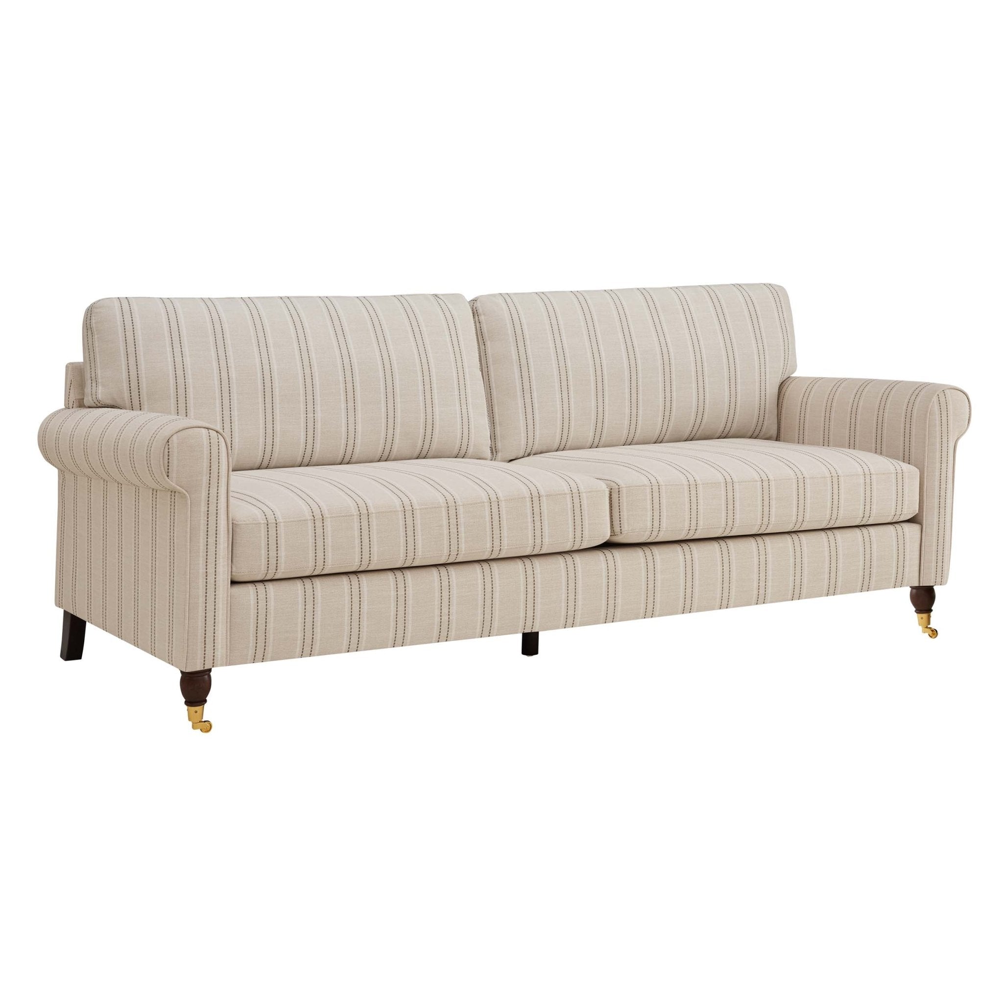 Sicily 3 Seater Sofa - Stripe - DUSK