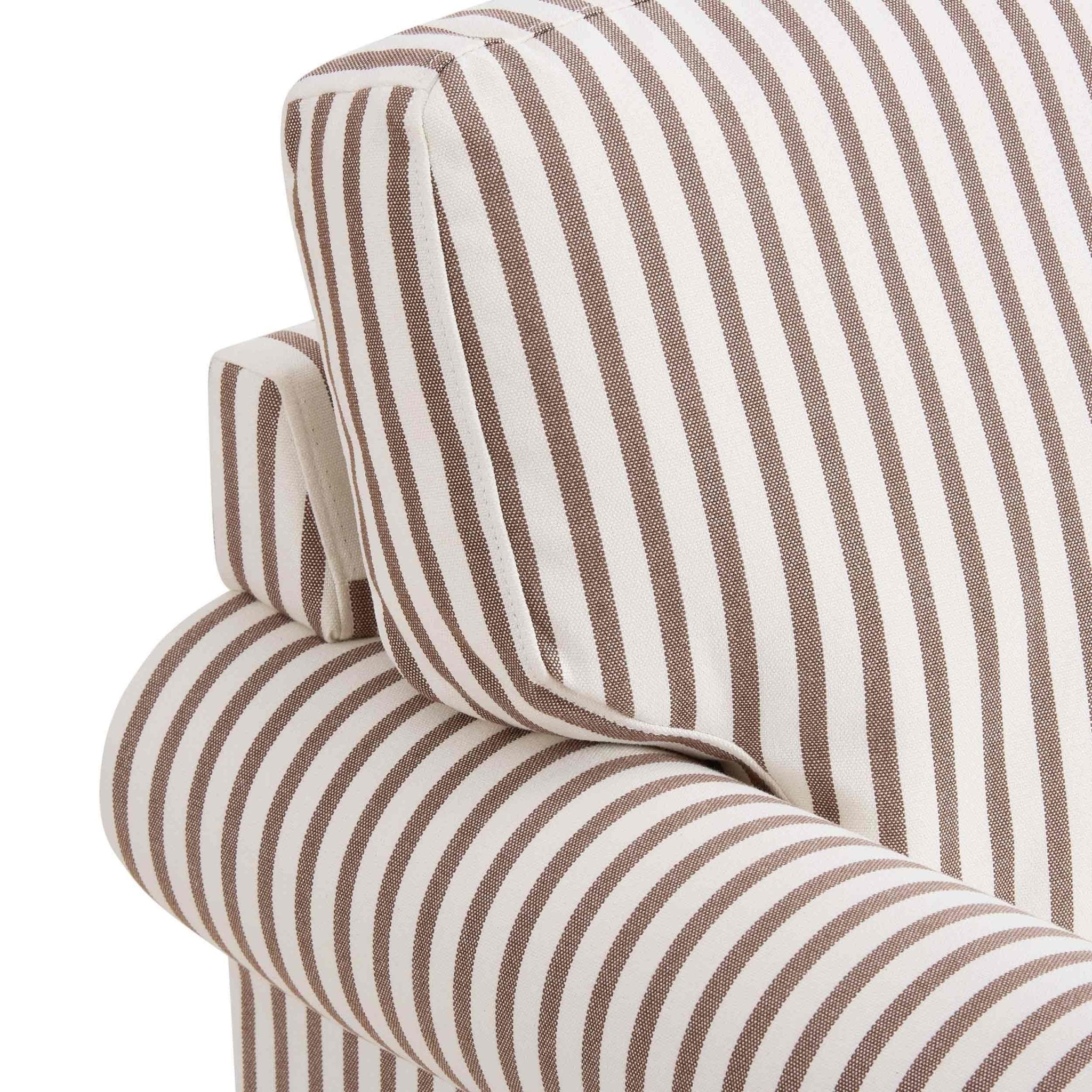 Sicily Armchair - Chocolate Stripe - DUSK