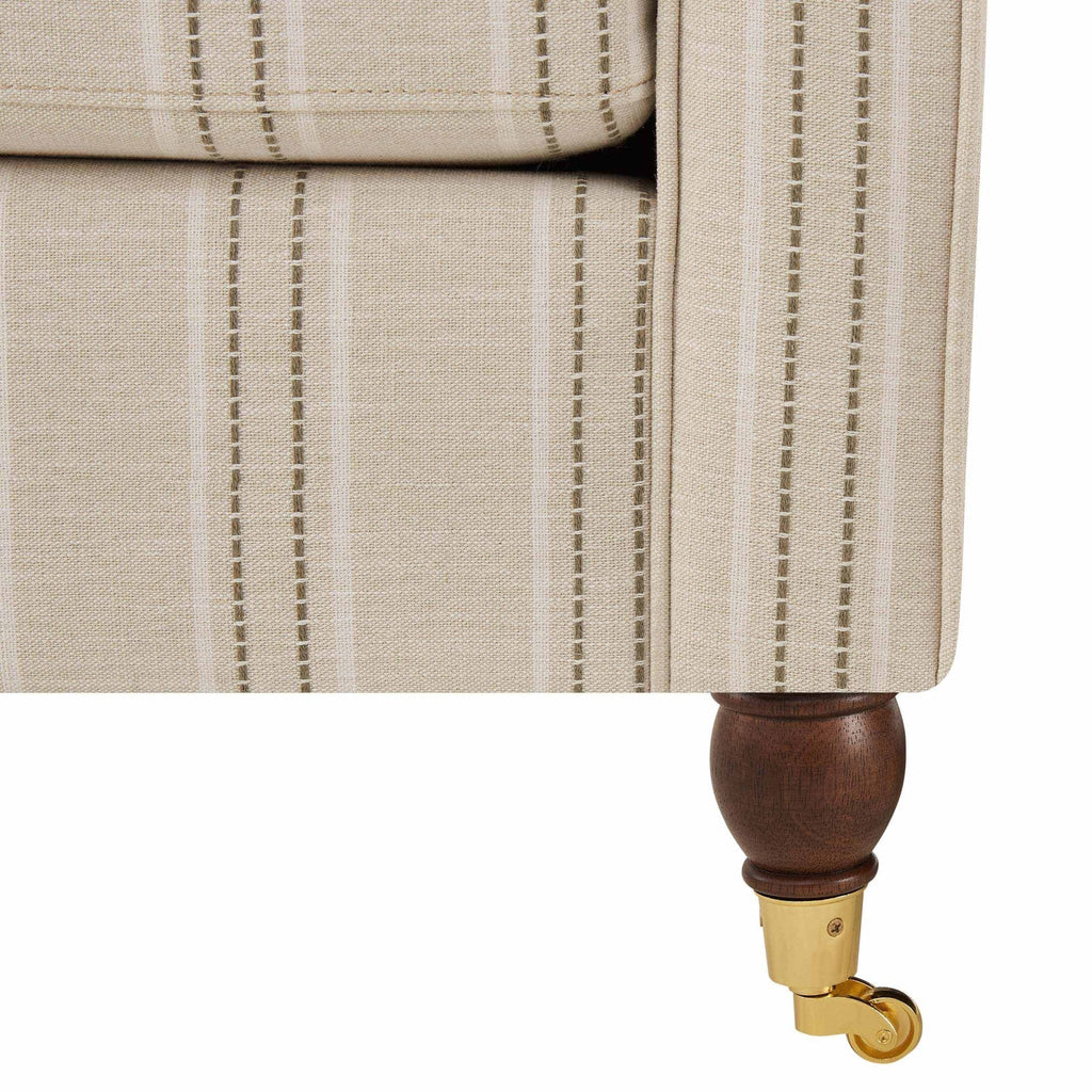 Sicily Armchair - Stripe - DUSK