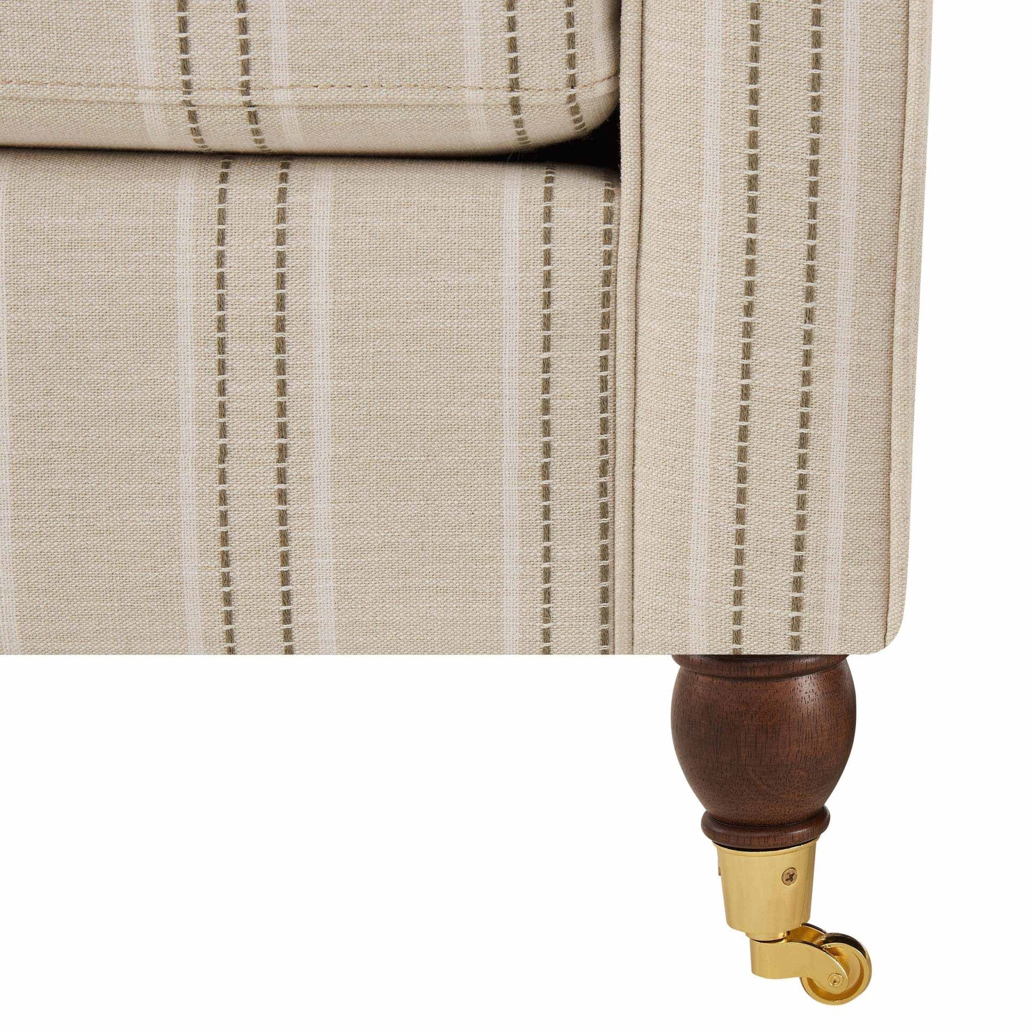 Sicily Armchair - Stripe - DUSK