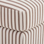 Sicily Pouffe - Chocolate Stripe - DUSK