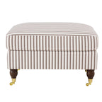 Sicily Pouffe - Chocolate Stripe - DUSK