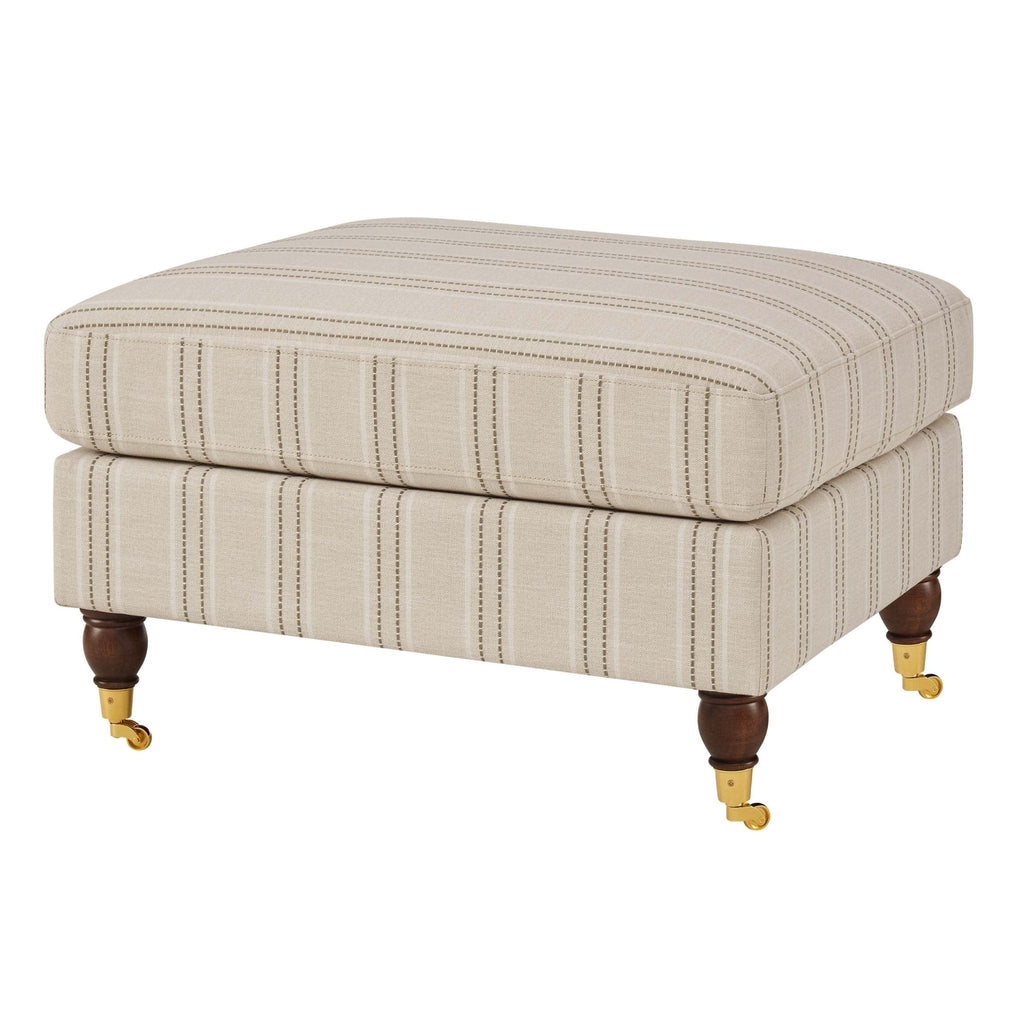 Sicily Pouffe - Stripe - DUSK