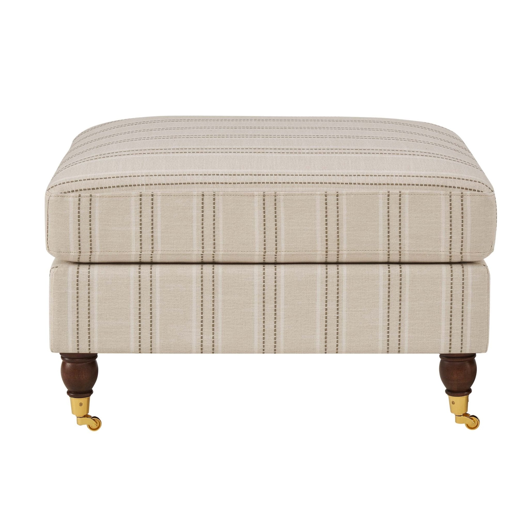 Sicily Pouffe - Stripe - DUSK