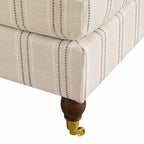 Sicily Pouffe - Stripe - DUSK