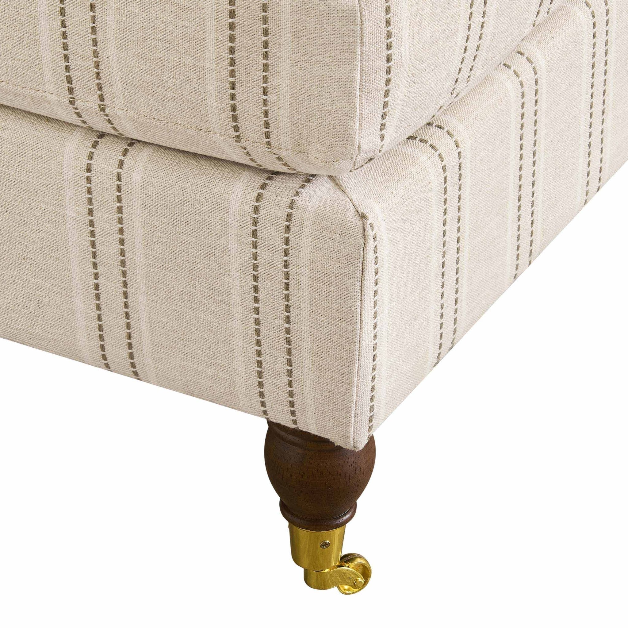 Sicily Pouffe - Stripe - DUSK