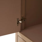 Sienna 2 Door Wardrobe with Drawers - Washed Wood - DUSK