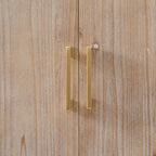 Sienna 2 Door Wardrobe with Drawers - Washed Wood - DUSK
