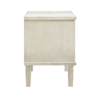 Sienna 2 Drawer Bedside Table - Natural/Gold - DUSK