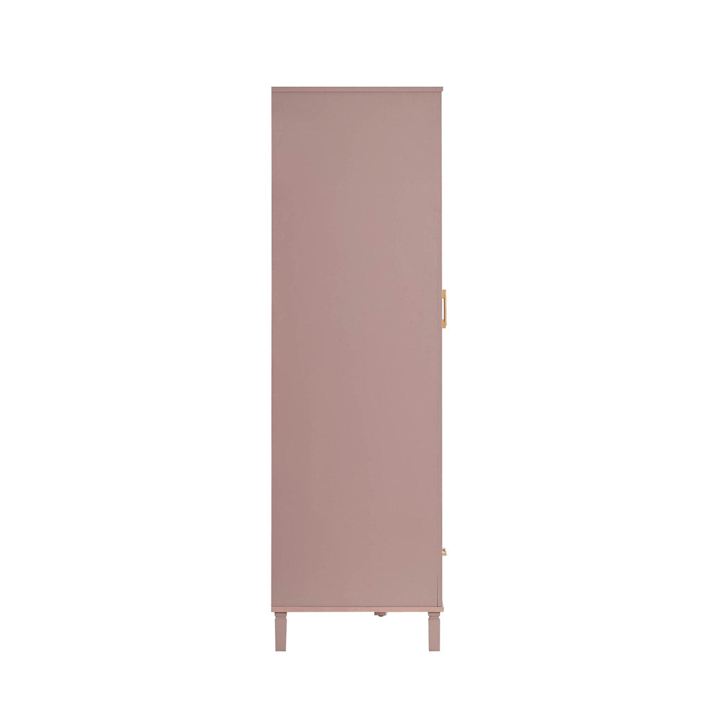 Sienna 3 Door Wardrobe with Drawers - Dusty Mauve - DUSK
