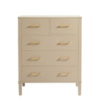 Sienna 5 Drawer Chest - Taupe - DUSK