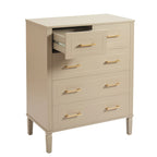 Sienna 5 Drawer Chest - Taupe - DUSK