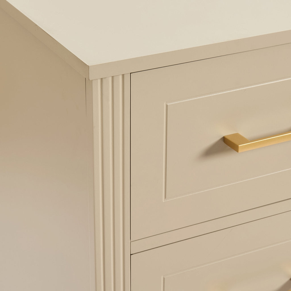 Sienna 5 Drawer Chest - Taupe - DUSK
