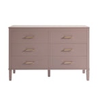 Sienna 6 Drawer Chest - Dusty Mauve - DUSK