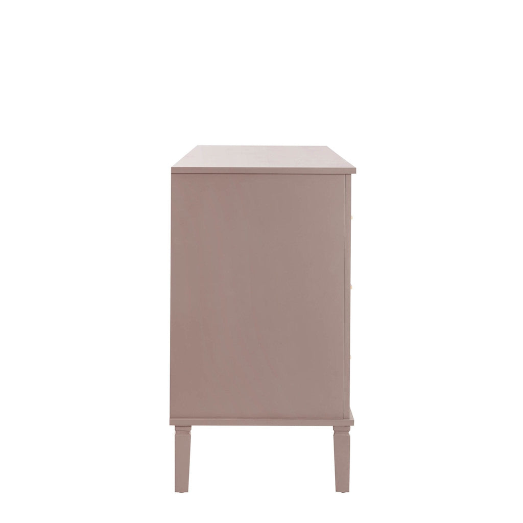 Sienna 6 Drawer Chest - Dusty Mauve - DUSK