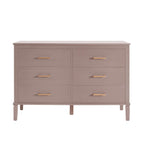 Sienna 6 Drawer Chest - Dusty Mauve - DUSK