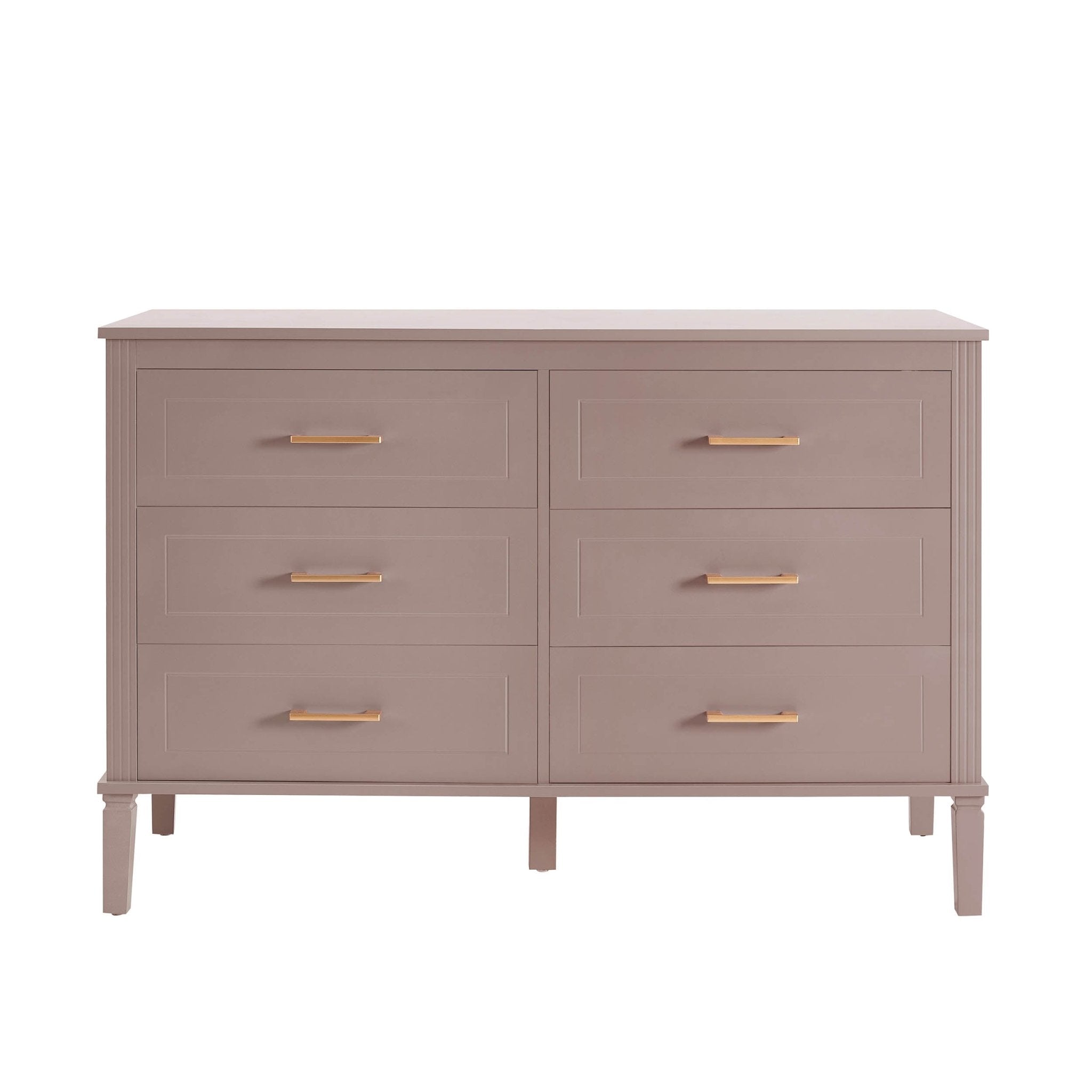 Sienna 6 Drawer Chest - Dusty Mauve - DUSK