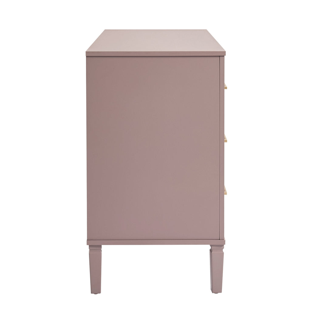 Sienna 6 Drawer Chest - Dusty Mauve - DUSK