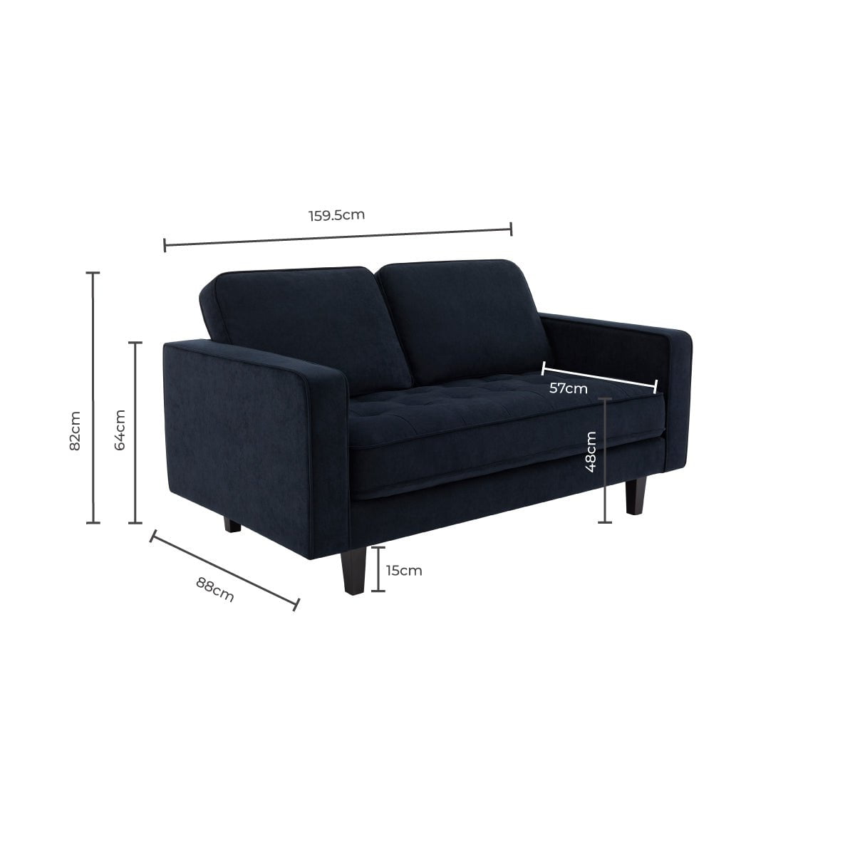 Sloane 2 Seater Sofa - Mauve - DUSK